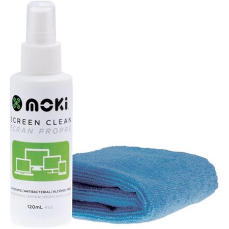 MOKI 120 ml Clean Screen Spray with Chamois Cloth ACC FCSM02